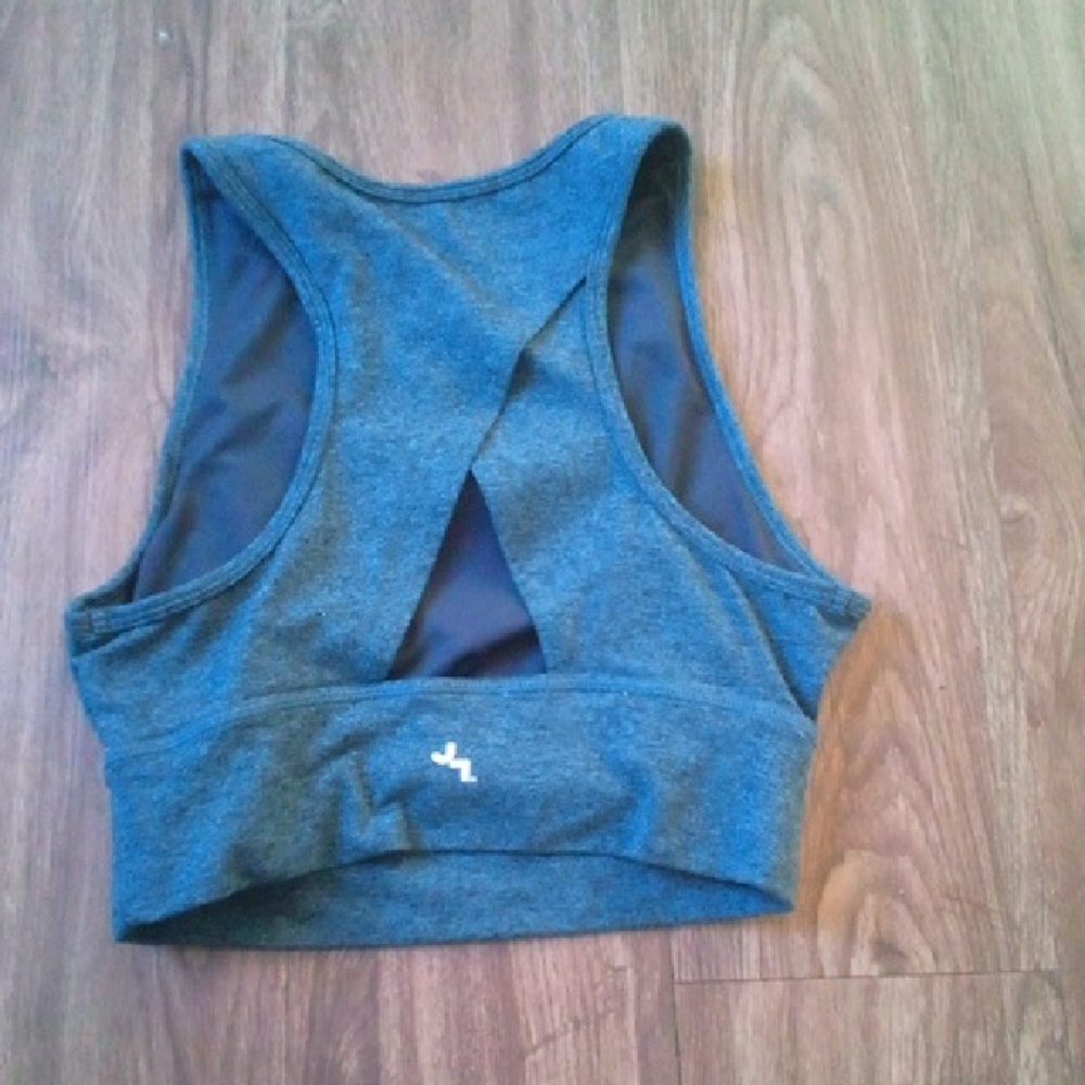 Gray Athletic Sports Bra